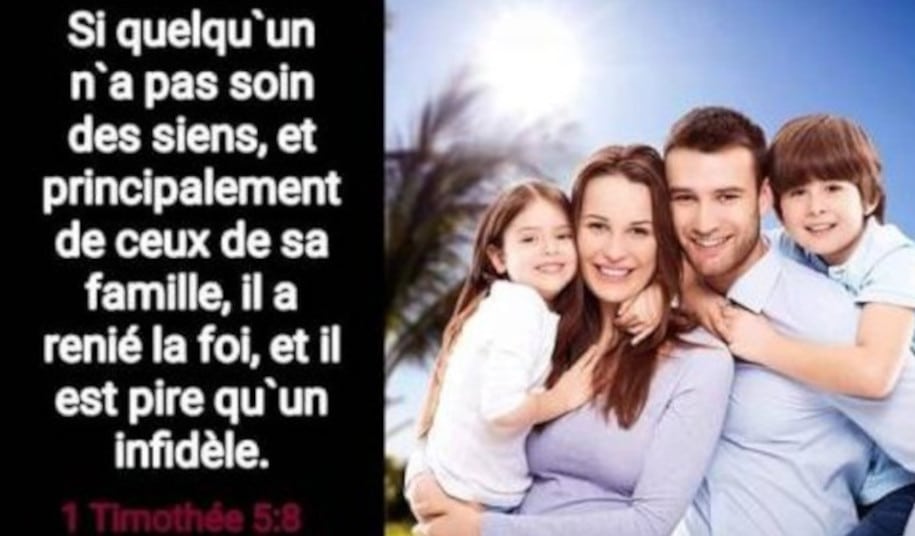 UNE FAMILLE QUI DONNE GLOIRE À DIEU